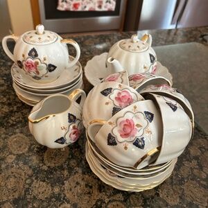 Porcelain tea set